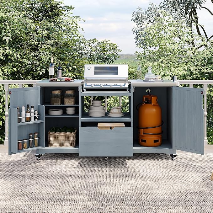 66.5" Outdoor Kitchen Island - Image 2