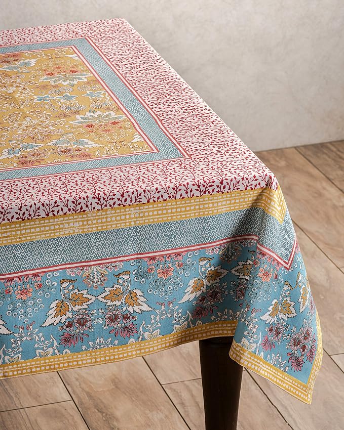 Maison d' Hermine Table Cloth Square Table 100% Cotton 54 x 54 Inches - Image 8