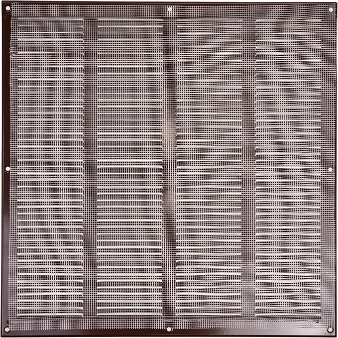Repa Market Air Vent Cover 16x16 Inch Brown Galvanized Steel Louvered Grill - Image 6