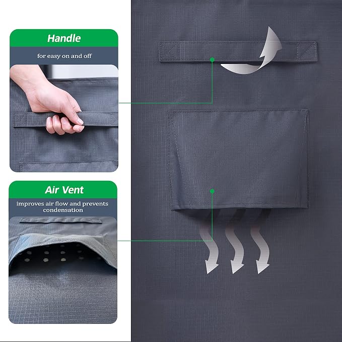F&J Outdoors Patio Furniture Covers, Heavy Duty Tear Resistant Waterproof UV - Image 7