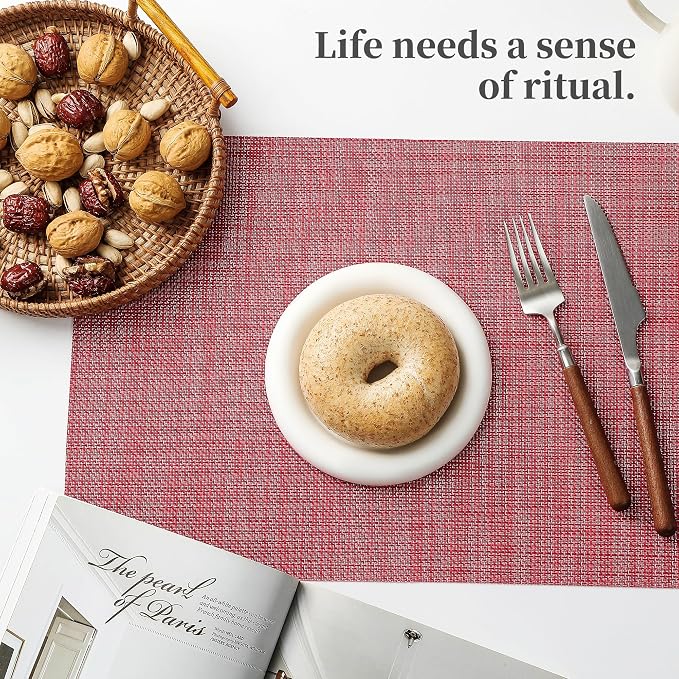 Leetaltree Red Placemats Set of 12 - Image 6