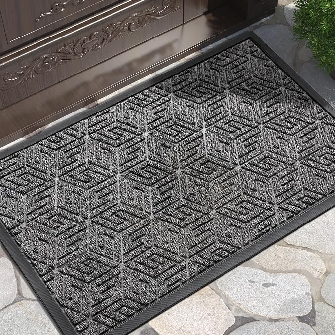 Yimobra Doormat Outdoor Entrance 29.5x17, All-Weather Waterproof Outdoor Mats by Yimobra