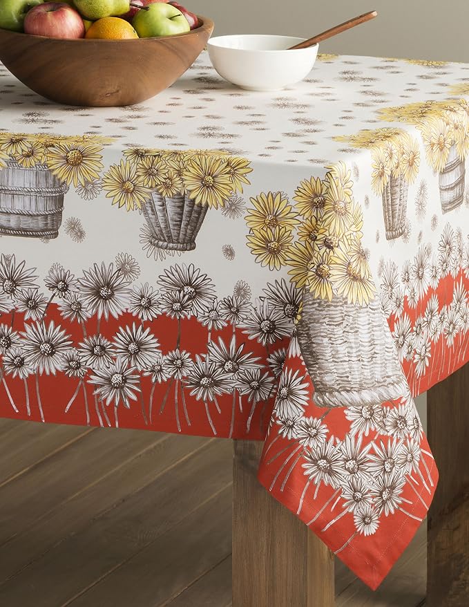 Maison d' Hermine Table Cloth Rectangle Table 100% Cotton 60 x 120 Inches Fall - Image 7