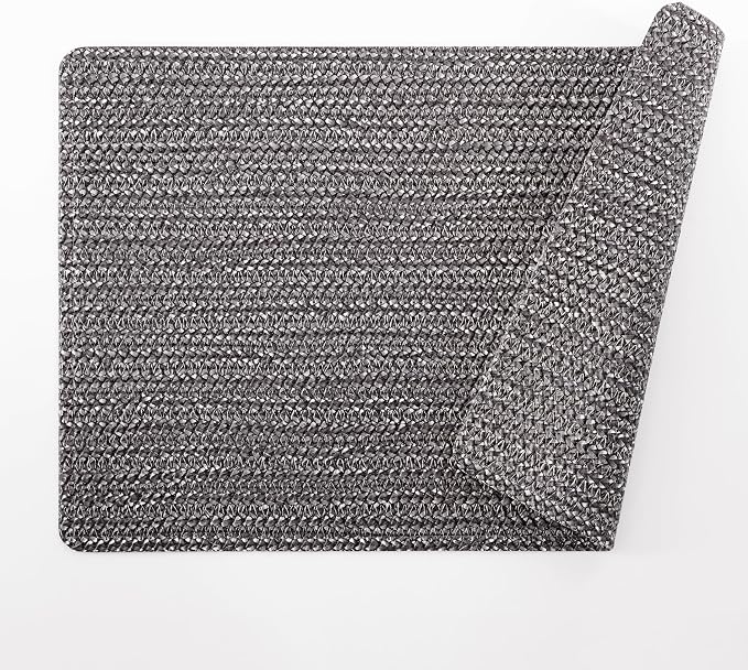 POLYTE Indoor/Outdoor Washable Woven Vinyl Table Dining Placemats - Image 2