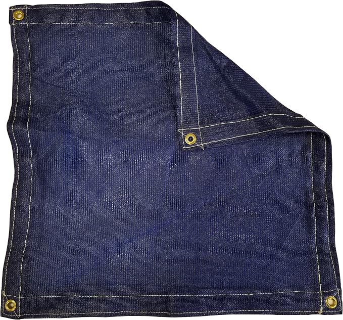 6 Ft. x 20 Ft. Blue Privacy Shade Mesh Tarp by Harpster+Tarps