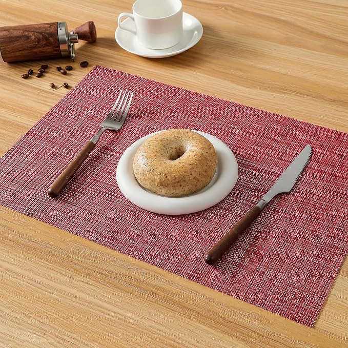 Leetaltree Red Placemats Set of 8 - Image 7