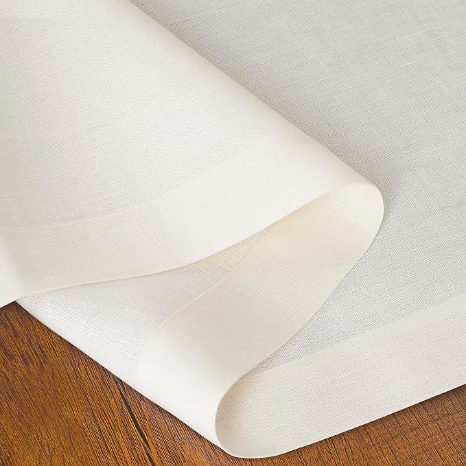 D'Moksha Homes Linen Ivory Table Runner 36 Inches - Image 3