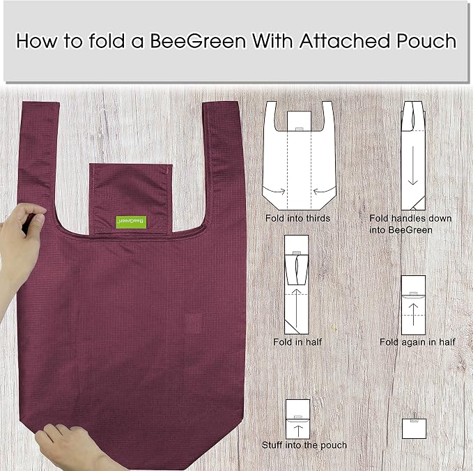 BeeGreen Blue Reusable Grocery Bags Wholesale Blue Reusable Kitchen Bags Bulk - Image 6