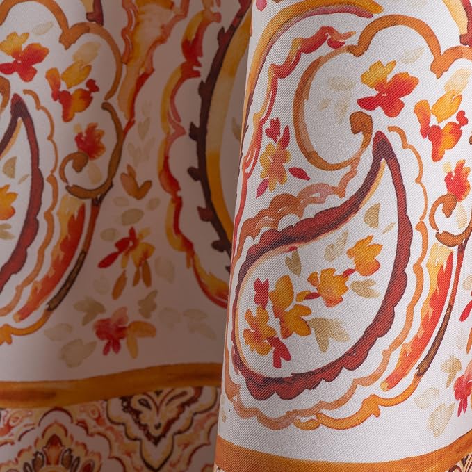 Maison d' Hermine Table Cloth Round Table 100% Cotton 69 Inches Fall Tablecloth - Image 9