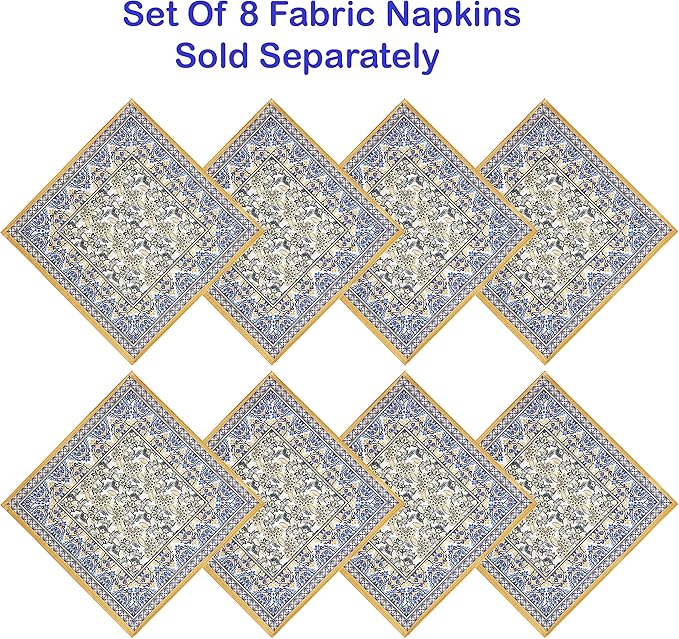 Home Bargains Plus Rectangle Fabric Tablecloth, 60 x 102 Inch, Allure Yellow - Image 4