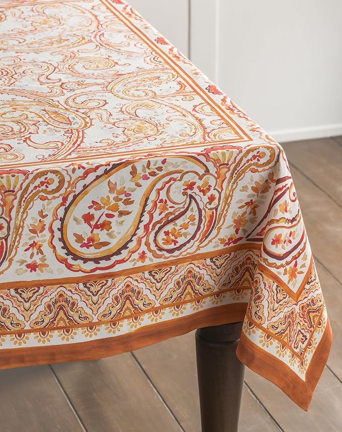 Maison d' Hermine Table Cloth Rectangle Table 100% Cotton 70 x 120 Inches Fall - Image 4