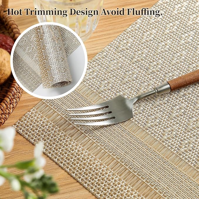 Leetaltree Stardust Yellow Placemats Set of 4 - Image 3