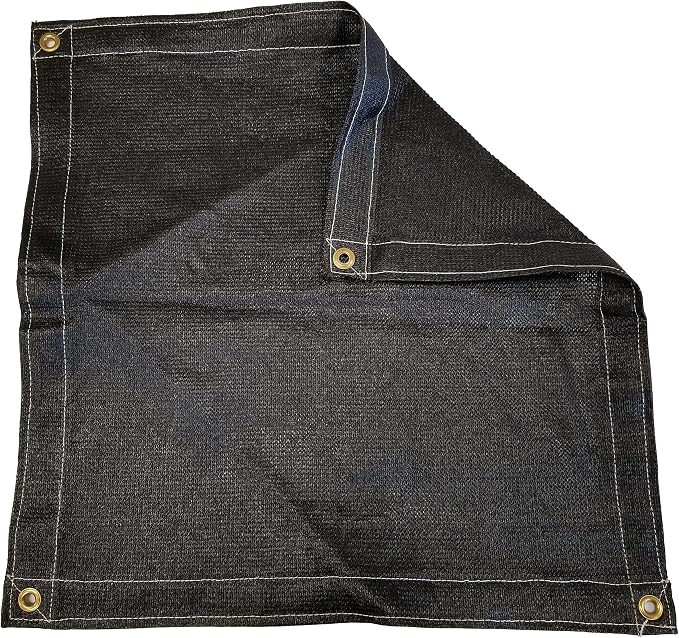 6 Ft. x 50 Ft. Black Privacy Shade Mesh Tarp by Harpster+Tarps