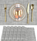 SLKQG Gray Placemats Set of 6 by SLKQG