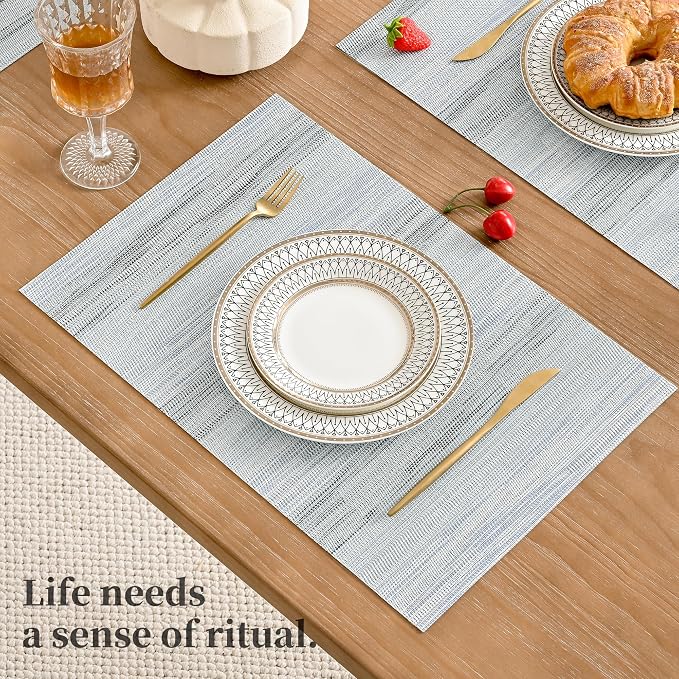Leetaltree LightSteel Blue Placemats Set of 4 - Image 6