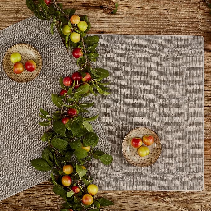 modern-twist 14" x 16" Silicone Rectangular Placemat, PVC-Free Table Mat - Image 5